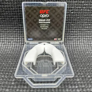 Капа боксерська OPRO Junior Snap Fit UFC Hologram білий art