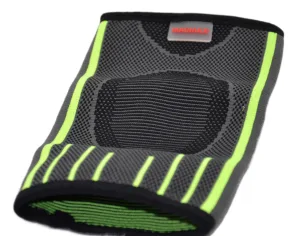 Компресійний налокітник MadMax MFA-283 3D Compressive elbow support Dark grey/Neon green (1шт.) M