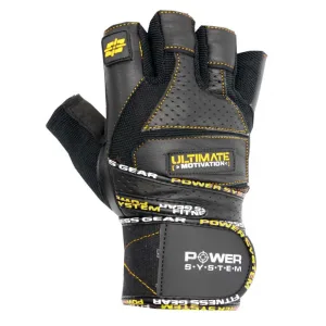 Рукавички для фітнесу Power System PS-2810 Ultimate Motivation Black/Yellow Line - XL