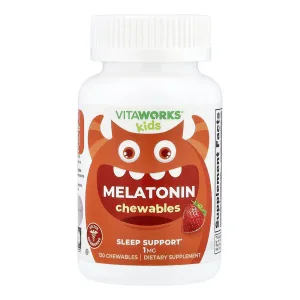 VitaWorks Kids Melatonin - 1 мг 120 жувальних таблеток (До 01.27)