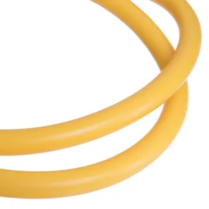 Еспандер трубчастий для фітнесу з карабіном 6х14х1200 мм навантаження 16 кг жовтий