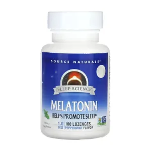 Sleep Science® Melatonin 1 мг Peppermint - 100 пастилок