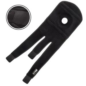 Наколінник бандаж із еластичними ребрами жорсткості MUTE 9051 1 шт чорний універсальний