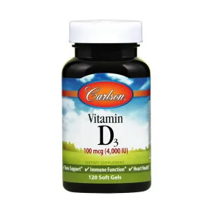 Vitamin D3 - 100 мкг 4,000 IU 120 м'яких капсул gels