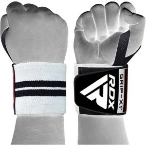 Бинти для зап'ясть (кистьові бинти) RDX W2 Gym Wrist Wraps BLACK/WHITE PLUS