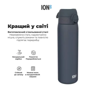 Пляшка для води металева вакуумна ION8 920 мл. Vacuum Insulated, Ash Navy