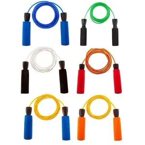 Скакалка швидкісна кросфіт зі сталевим тросом червоний