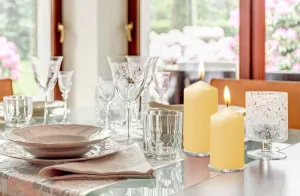 Набір свічок 4 шт. циліндр жовті sw40/60