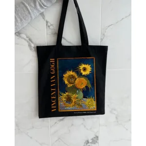 Екошопер BookOpt BK4096 Van Gogh Six Sunflowers чорний