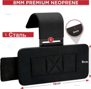 Гаки для тяги на зап'ястя RDX W5 Gym Hook Strap Pink Plus