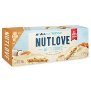 Nutlove - 128 г бісквіт з карамеллю, арахісом та кокосом