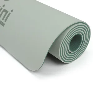 Килимок для фітнесу та йоги Sport TPE+TC 6 мм - зелений