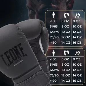 Боксерські рукавиці Leone GN059 Black/White 10 унцій (капу в комплекті)