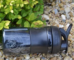 Шейкер спортивний пляшка BlenderBottle SportMixer Flip 590 мл чорний