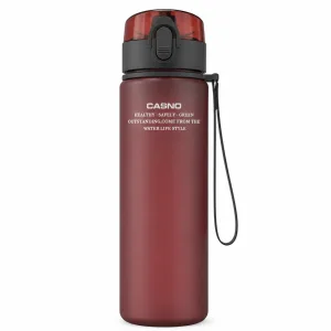 CASNO water bottle 560 ml with matte coating red