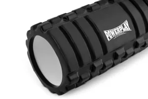 Масажний ролик (роллер) PowerPlay 4404 Massage Roller чорний 45x14 см