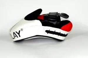 Лапи боксерські PowerPlay 3042 чорно-білі PU [пара]