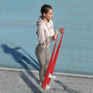 Стрічка еспандер для спорту та реабілітації Power System PS-4122 Flat Stretch Band Level 2 Red 9 - 11 кг.