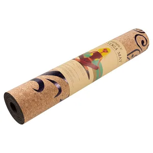 Килимок для йоги пробковий 183 см 61 см 4 мм жар-птиця