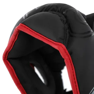 Шолом боксерський з повним захистом PVC TWN Чорно-Червоний M