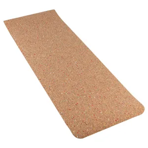 Килимок для йоги пробковий 183 см 61 см 4 мм Коричневий