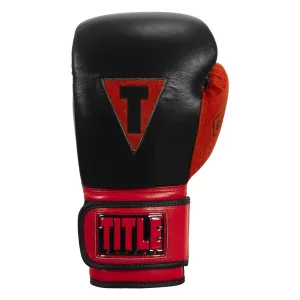 Рукавички боксерські рукавиці TITLE Boxing All Heart Bag 2,0 Black/Red 14 унцій (бинти 4 м. в комплекті)