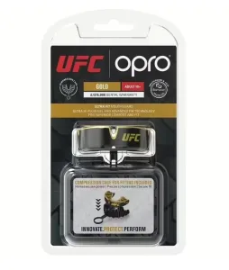 Капа OPRO Gold UFC доросла (вік 11+) Black/Gold (art.102516001)
