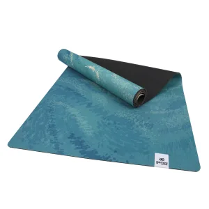Килимок для йоги каучуковий лляний Pro 183 см*68 см*4 мм - Sea