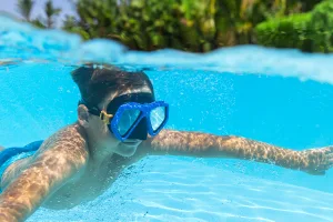 Маска для плавання BESTWAY 7+ 22040 темно-синій