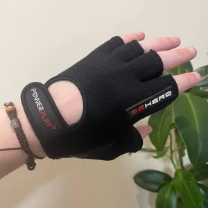 Рукавички для фітнесу і важкої атлетики PowerPlay 9200 чорні XL