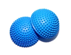 Напівсфера масажна балансувальна їжачок 260грам сіний