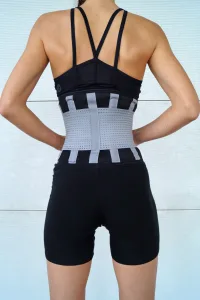 Пояс-корсет для підтримки спини PowerPlay 4305 (110*24 см) чорно-сірий