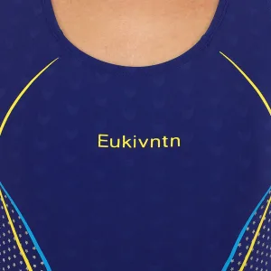 Купальник для плавання жіночий злитий Синій EUKIVNTH 3XL
