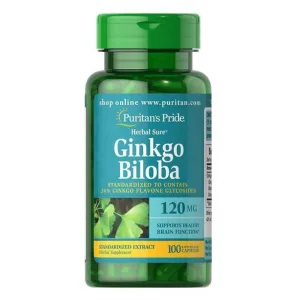 Ginkgo Biloba Standardized Extract 120 мг - 100 капсул