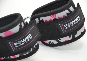 Ankle Cuffs Power System PS-3470 Ankle Strap Camo Pink/Black