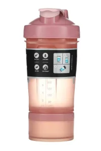 Шейкер спортивний BlenderBottle ProStak 650 мл с 2-мя контейнерами Rose_Pink