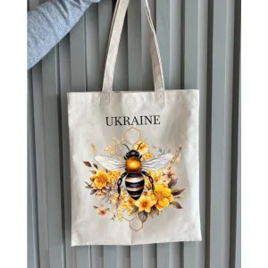 Екошопер BookOpt BK4099 бджілка бежевий