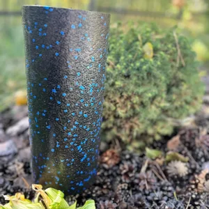 Масажний ролик (роллер) гладкий PowerPlay PP-4347 EPP Foam Roller чорно/синій 33x14 см