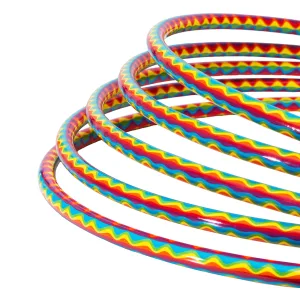 Hula Hoop Bamsic "Wave" 82 cm solid gymnastics plastic
