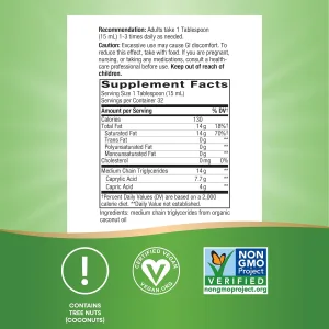 100% Organic MCT Oil - 473 мл