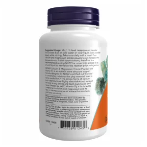 Calcium Magnesium Citrate Powder - 227 г
