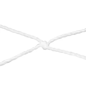 Сітка на ворота футбольні в комплекті з 2 штук 7,32х2,44х1,5м 2 шт білий