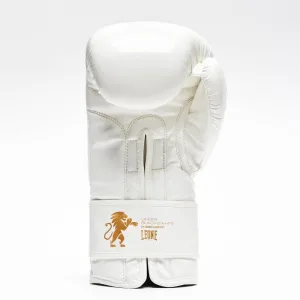Боксерські рукавиці Leone GN059W White/Gold 14 унцій (капу в комплекті)