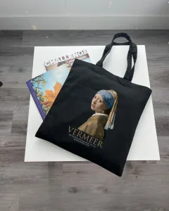 Екошопер BookOpt BK4074 VERMEER "дівчина з перловою сережкою" чорний