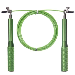 Скакалка швидкісна для кросфіту зі сталевим тросом Зелений - 300 см