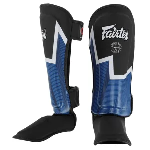 Захист гомілки та стопи шкіряний для єдиноборств FAIRTEX розмір S L BO-9486-BL - M