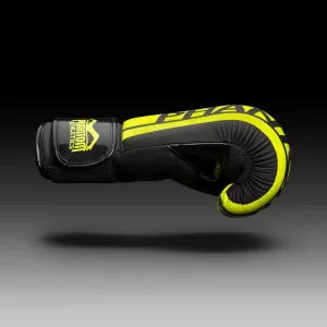 Боксерські рукавиці Phantom APEX Elastic Neon Black/Yellow 16 унцій (бинти 4 м. в подарунок)
