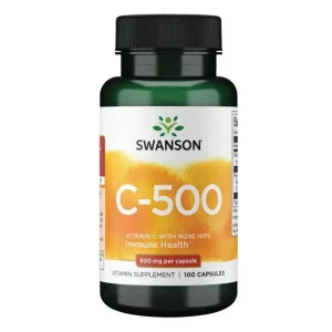 Vitamin C with Rose Hips 500 мг - 100 капсул (До 12.26)