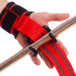 Напульсник силовий з гаком червоний