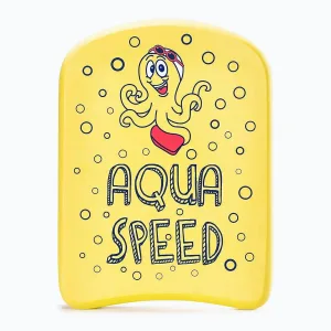 Дошка для плавання Aqua Speed KIDDIE Kickboard Octopus 6897 Жовтий Діт 31x23x2,4cm 186-octopus (Оригінал)